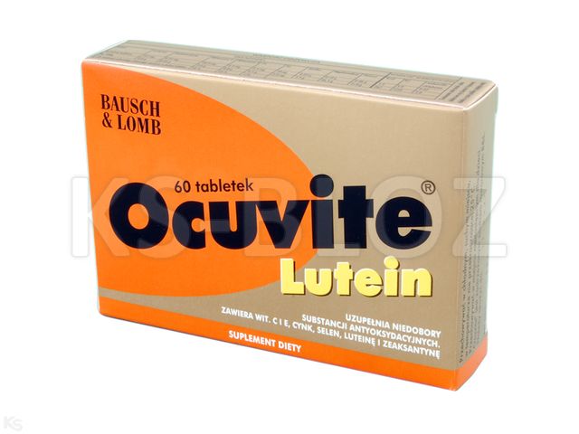 Ocuvite Lutein interakcje ulotka tabletki  60 tabl.