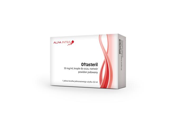 Oftasteril interakcje ulotka krople do oczu, roztwór 50 mg/ml 1 but. po 4 ml