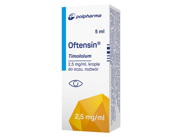 Oftensin interakcje ulotka krople do oczu, roztwór 2,5 mg/ml 5 ml | flakon