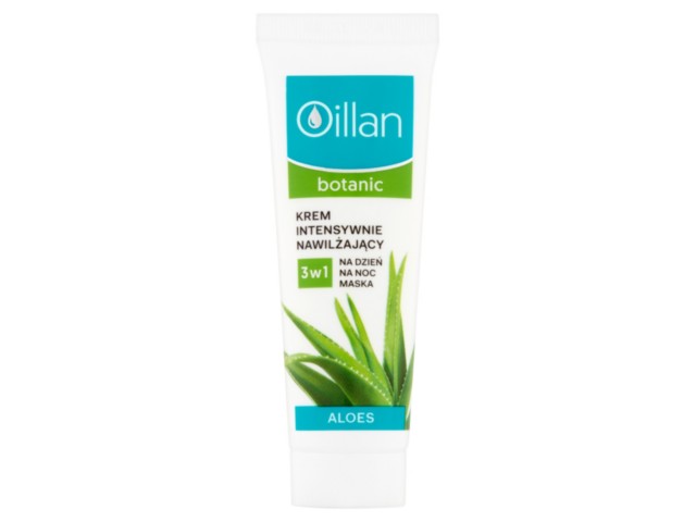 Oillan Botanic Krem intensywnie nawilżający aloes 3w1 interakcje ulotka krem  50 ml