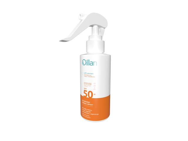 Oillan Dermo-spray przeciwsłoneczny dla dzieci i dorosłych ochronny SPF 50+ od 6. miesiąca interakcje ulotka   125 ml