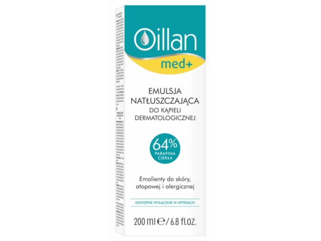 Oillan Emulsja do kąpieli natłuszczająca, dermatologiczna interakcje ulotka emulsja  200 ml