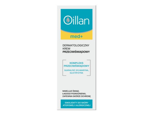 Oillan Med+ Dermatologiczny Krem przeciwświądowy interakcje ulotka krem  75 ml