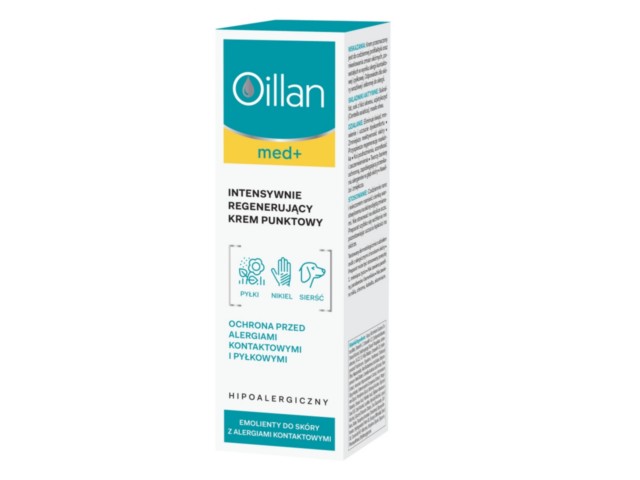 Oillan Med+ Krem intensywnie regenerujący punktowy interakcje ulotka krem  50 ml