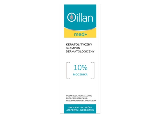 Oillan Med+ Szampon keratolityczny dermatologiczny interakcje ulotka szampon  150 ml