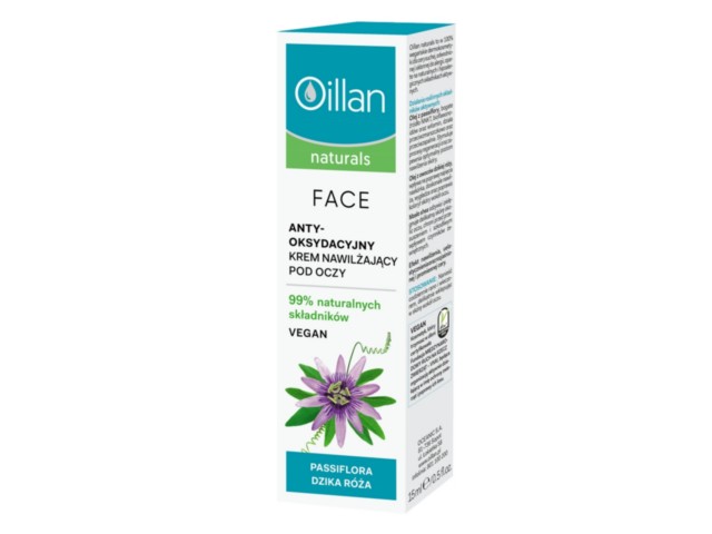 Oillan Naturals Krem pod oczy nawilżający antyoksydacyjny interakcje ulotka krem - 15 ml