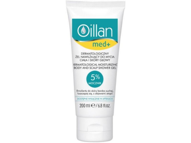 Oillan Żel do mycia ciała i skóry głowy nawilżający, dermatologiczny interakcje ulotka żel  200 ml