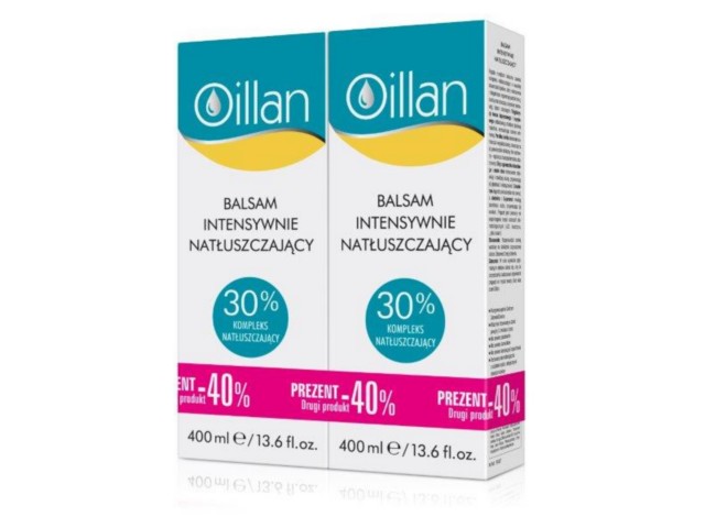 Oillan Zestaw Balsam 2x400 ml drugi -40% interakcje ulotka   1 zest.