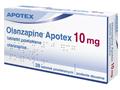 Olanzapine Apotex interakcje ulotka tabletki powlekane 10 mg 28 tabl. | blist.Al/Al