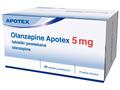 Olanzapine Apotex interakcje ulotka tabletki powlekane 5 mg 98 tabl.