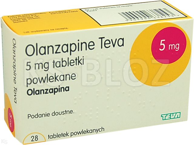 Olanzapine Teva interakcje ulotka tabletki powlekane 5 mg 28 tabl. | blist.AL/OPA/AL/PVC
