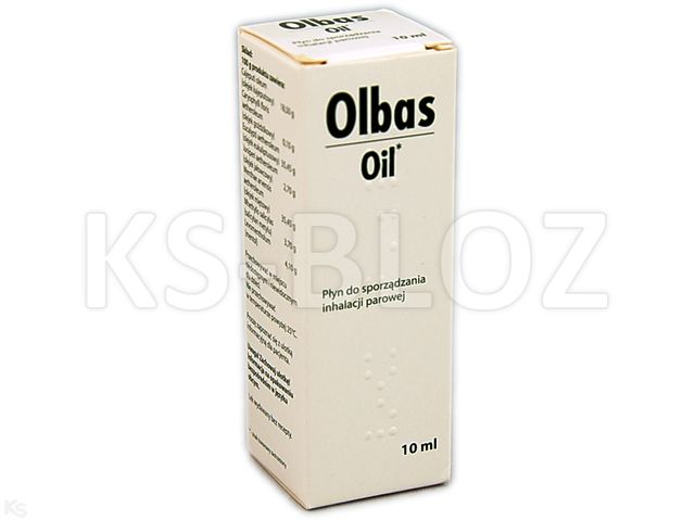 Olbas Oil interakcje ulotka płyn do sporzadzania inhalacji parowej - 10 ml (but.)