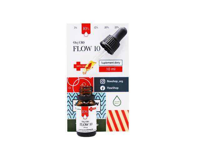 Olej CBD Flow 10 interakcje ulotka olej  10 ml