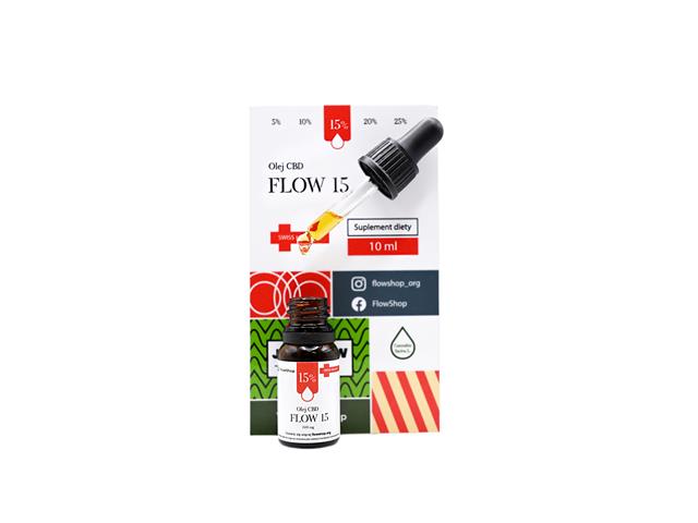 Olej CBD Flow 15 interakcje ulotka olej - 10 ml