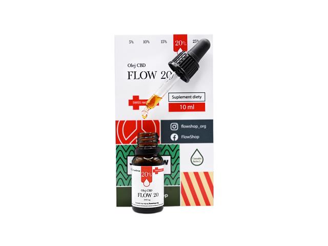 Olej CBD Flow 20 interakcje ulotka olej - 10 ml