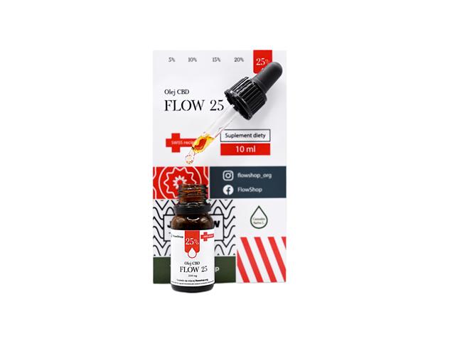 Olej CBD Flow 25 interakcje ulotka olej - 10 ml