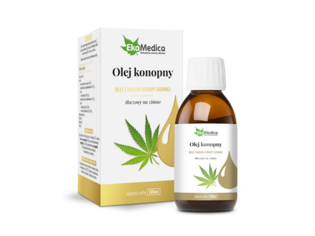 Olej Konopny 100% interakcje ulotka olej - 100 ml