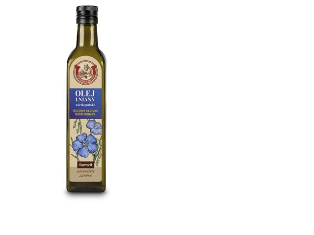 Olej Lniany Wielkopolski interakcje ulotka olej - 500 ml