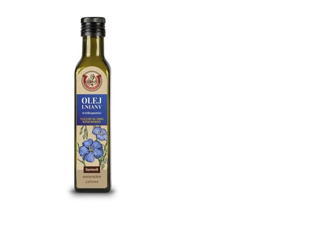 Olej Lniany Wielkopolski interakcje ulotka olej - 250 ml