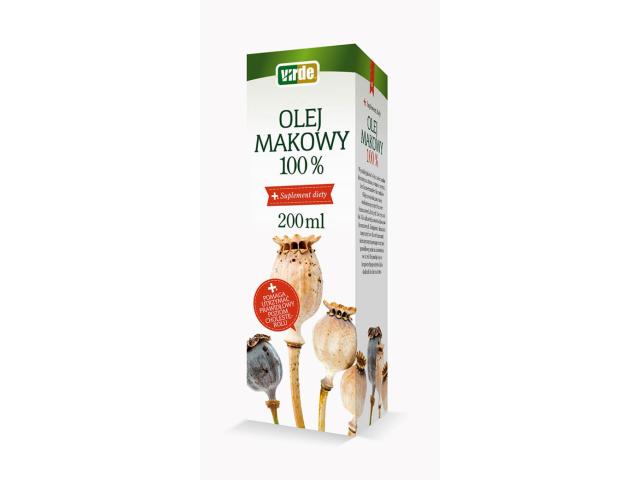 Olej Makowy 100% interakcje ulotka olej - 200 ml