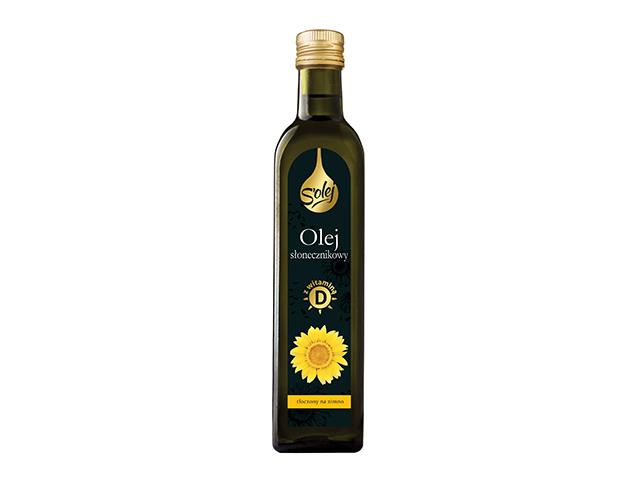 Olej Słonecznikowy Z Witaminą D tłoczony na zimno interakcje ulotka olej - 250 ml