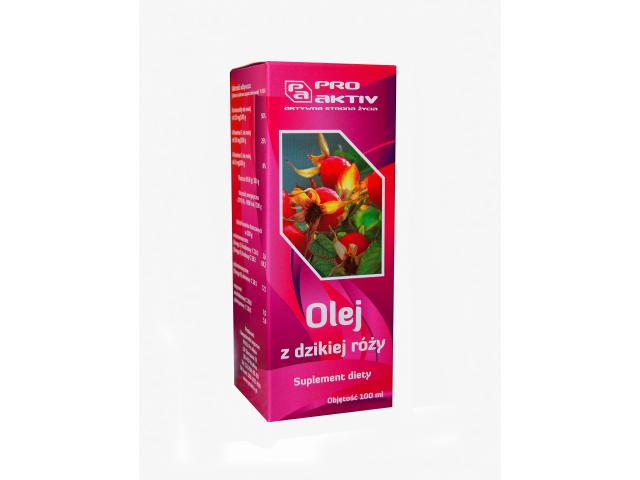 Olej z dzikiej róży interakcje ulotka olej - 100 ml