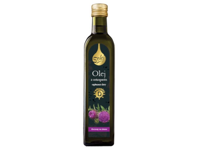 Olej Z Ostropestu S'olej tłoczony na zimno z witaminą D interakcje ulotka olej - 250 ml