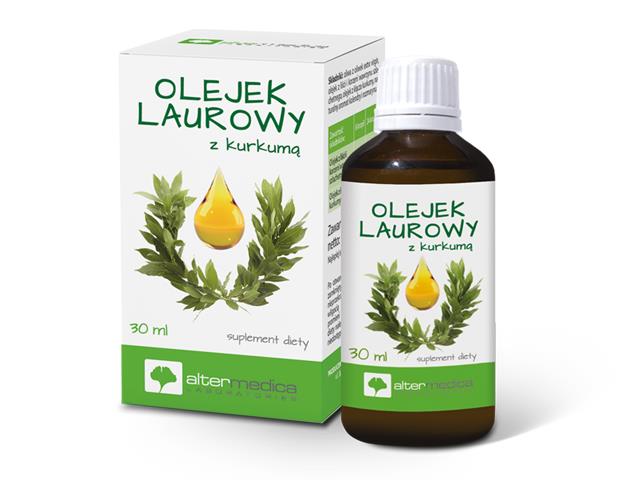 Olejek Laurowy z kurkumą interakcje ulotka olejek - 30 ml