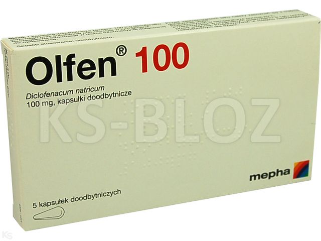 Olfen 100 interakcje ulotka kapsułki doodbytnicze 100 mg 5 kaps.