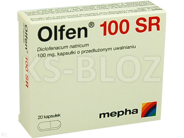 Olfen 100 SR interakcje ulotka kapsułki o przedłużonym uwalnianiu 100 mg 20 kaps.