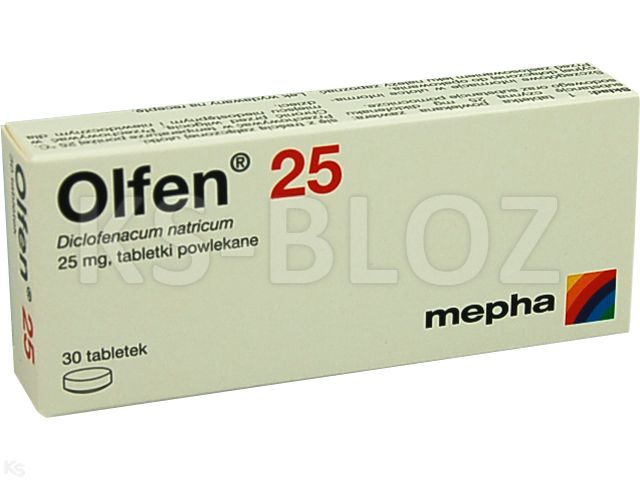 Olfen 25 interakcje ulotka tabletki powlekane 25 mg 30 tabl.