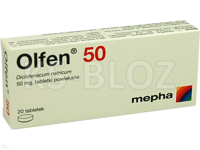 Olfen 50 interakcje ulotka tabletki powlekane 50 mg 20 tabl.
