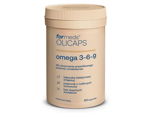 Olicaps Omega 3-6-9 interakcje ulotka kapsułki  60 kaps.