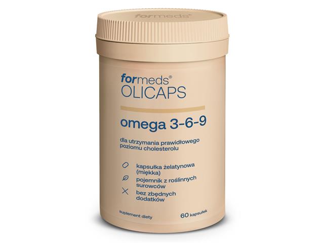 Olicaps Omega 3-6-9 interakcje ulotka kapsułki - 60 kaps.