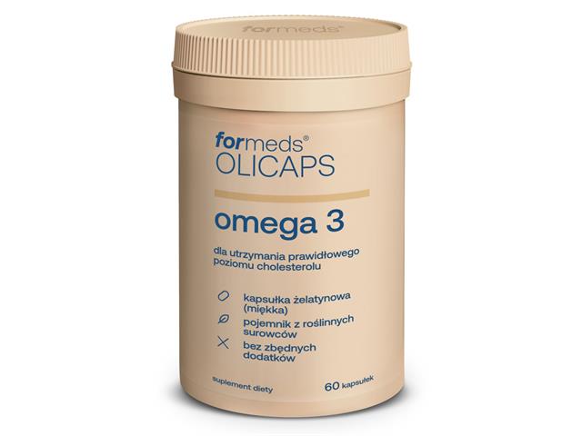 Olicaps Omega 3 interakcje ulotka kapsułki  60 kaps.