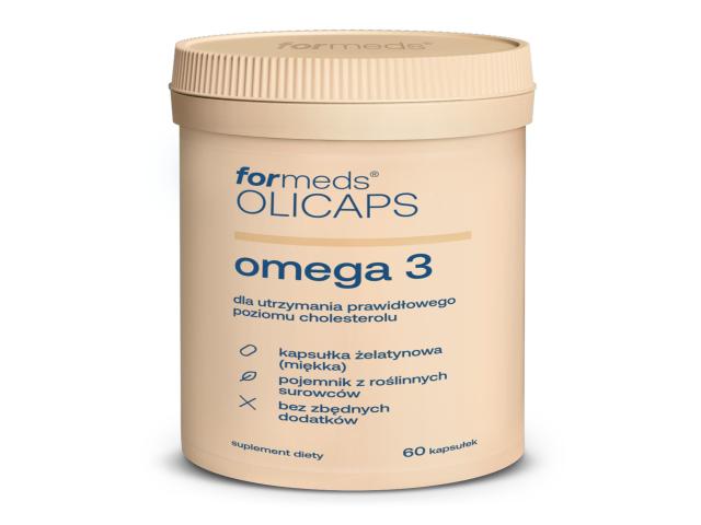 Olicaps Omega 3 interakcje ulotka kapsułki - 60 kaps.
