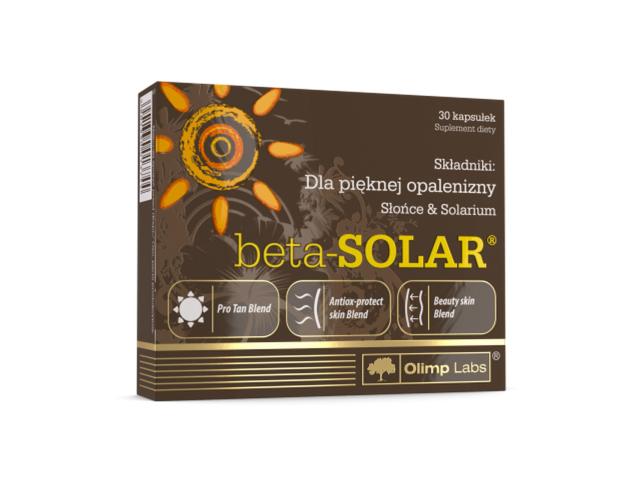 Olimp Beta Solar interakcje ulotka kapsułki  30 kaps.