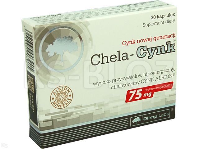 Olimp Chela-Cynk interakcje ulotka kapsułki  30 kaps.