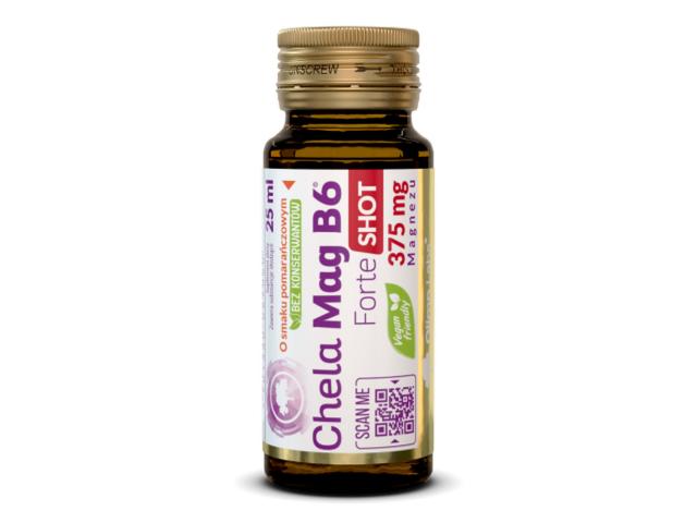 Olimp Chela-Mag B6 Forte Shot o smaku pomarańczowym interakcje ulotka płyn - 25 ml