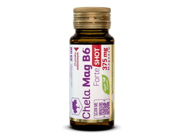 Olimp Chela-Mag B6 Forte Shot o smaku wiśniowym interakcje ulotka płyn - 25 ml