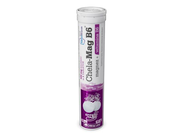 Olimp Chela-Mag B6 Magnez + Witamina B6 interakcje ulotka tabletki musujące - 20 tabl.