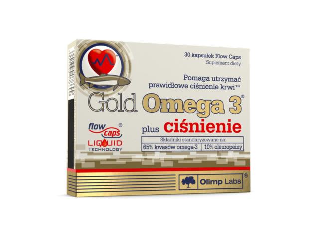 Olimp Gold Omega 3 Plus Ciśnienie interakcje ulotka kapsułki  30 kaps.