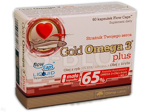 Olimp Gold Omega 3 Plus interakcje ulotka kapsułki miękkie  60 kaps. | blist.