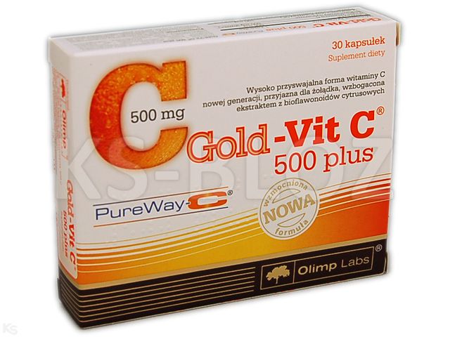 Olimp Gold-Vit C 500 Plus pureway C interakcje ulotka kapsułki  30 kaps.