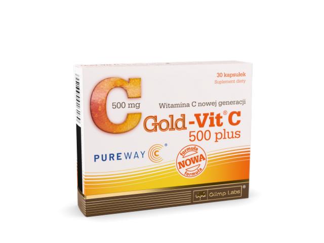 Olimp Gold-Vit C 500 Plus pureway C interakcje ulotka kapsułki  30 kaps.