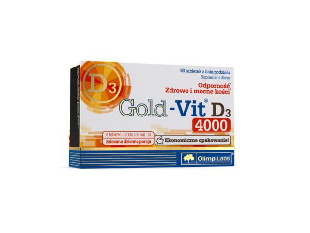 Olimp Gold-Vit D3 4000 interakcje ulotka tabletki  90 tabl.