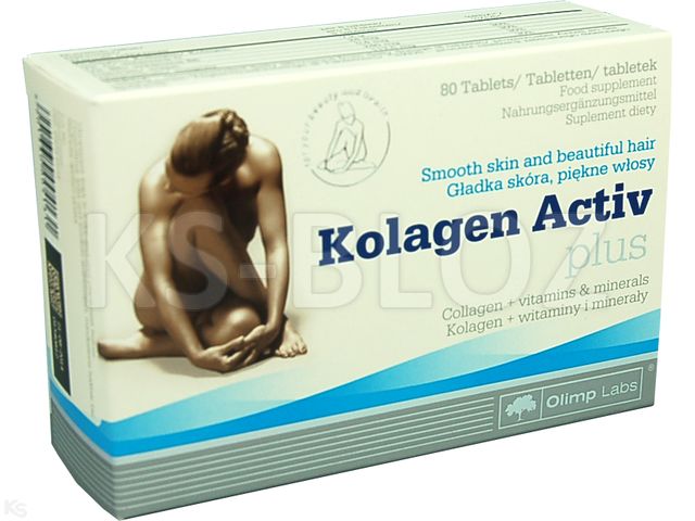 Olimp Kolagen Activ Plus interakcje ulotka tabletki  80 tabl.