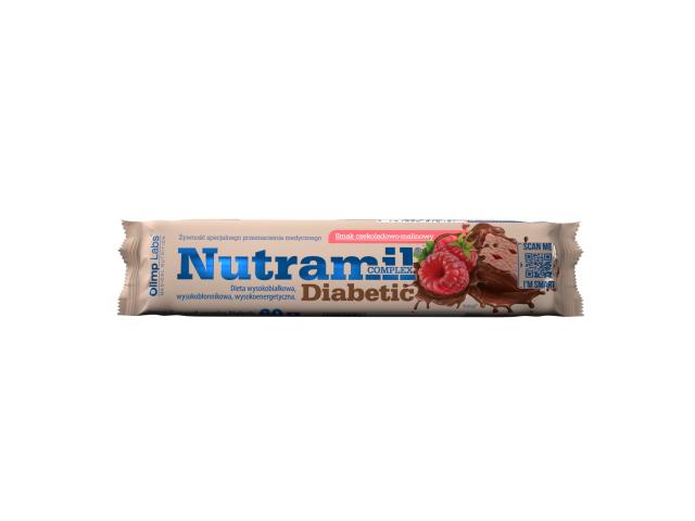 Olimp Nutramil Complex Diabetic smak czekoladowo-malinowy interakcje ulotka baton - 60 g