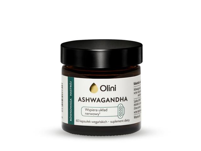 Olini Ashwagandha interakcje ulotka kapsułki - 60 kaps.