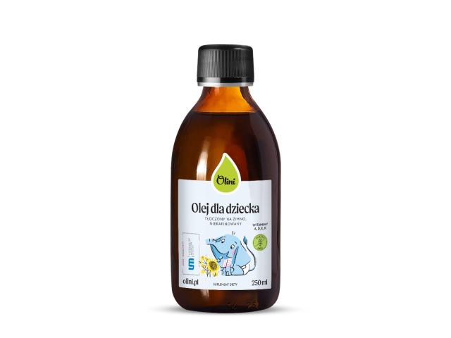 Olini Olej Dla Dziecka tłoczony na zimno nierafinowany interakcje ulotka olej  250 ml (but.)
